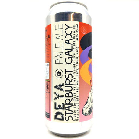 DEYA x Five Points Starburst Galaxy Pale Ale 4.5% (500ml can)-Hop Burns & Black