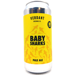 Verdant Baby Sharks Pale Ale 4.8% (440ml can)-Hop Burns & Black