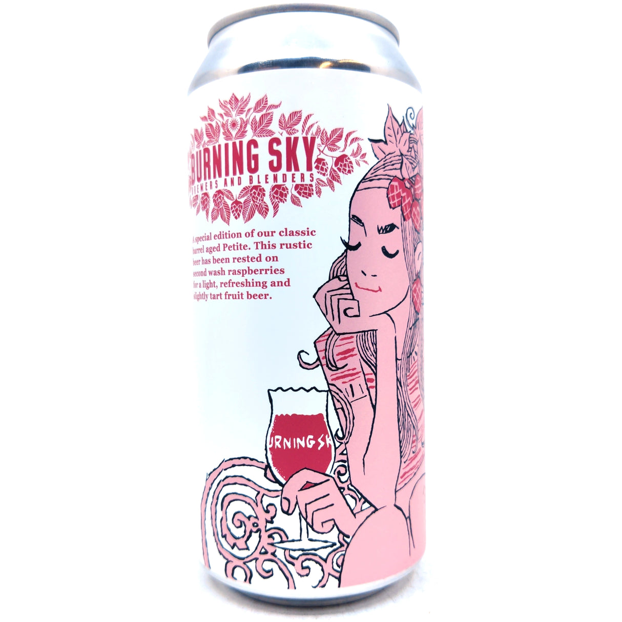 Burning Sky Petite Framboise Saison 3.5% (440ml can)-Hop Burns & Black