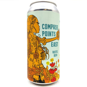 Burning Sky Compass Points East Rustic Beer 5.5% (440ml can)-Hop Burns & Black