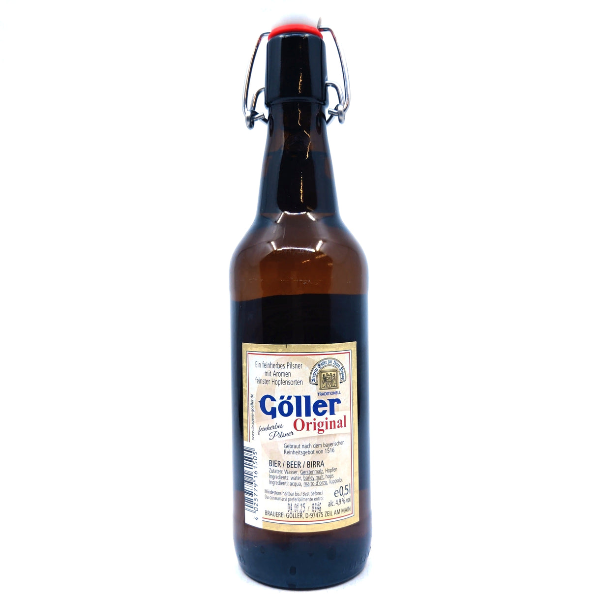Goller Original Lager 4.9% (500ml)-Hop Burns & Black