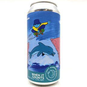 Left Handed Giant When It Counts Hazy Pale Ale 5.5% (440ml can)-Hop Burns & Black