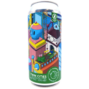 Left Handed Giant Twin Cities Nelson & Citra Pale Ale 5.2% (440ml can)-Hop Burns & Black