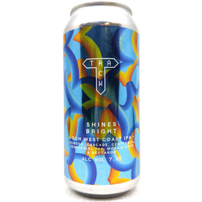 Track Shines Bright West Coast IPA 7.2% (440ml can)-Hop Burns & Black
