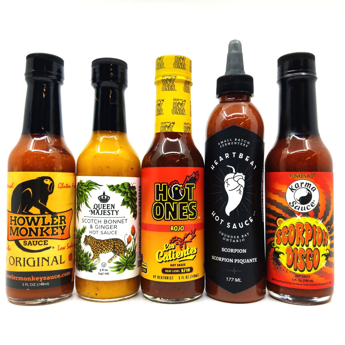 Hot Ones Mini Mix pack (5 sauces) – Hop Burns & Black