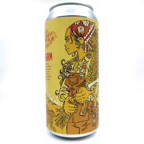 Burning Sky x Wildflower From The Farm 5.4% (440ml can)-Hop Burns & Black