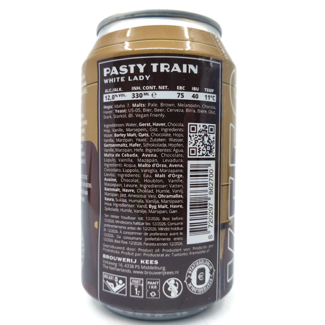 Kees Pastry Train White Lady Imperial Stout 12% (330ml can)-Hop Burns & Black