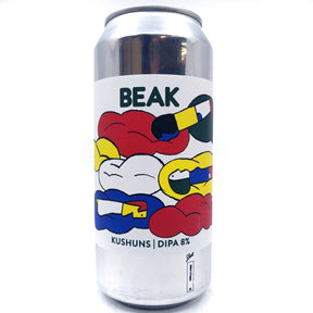 Beak Brewery Kushuns Double IPA 8% (440ml can)-Hop Burns & Black