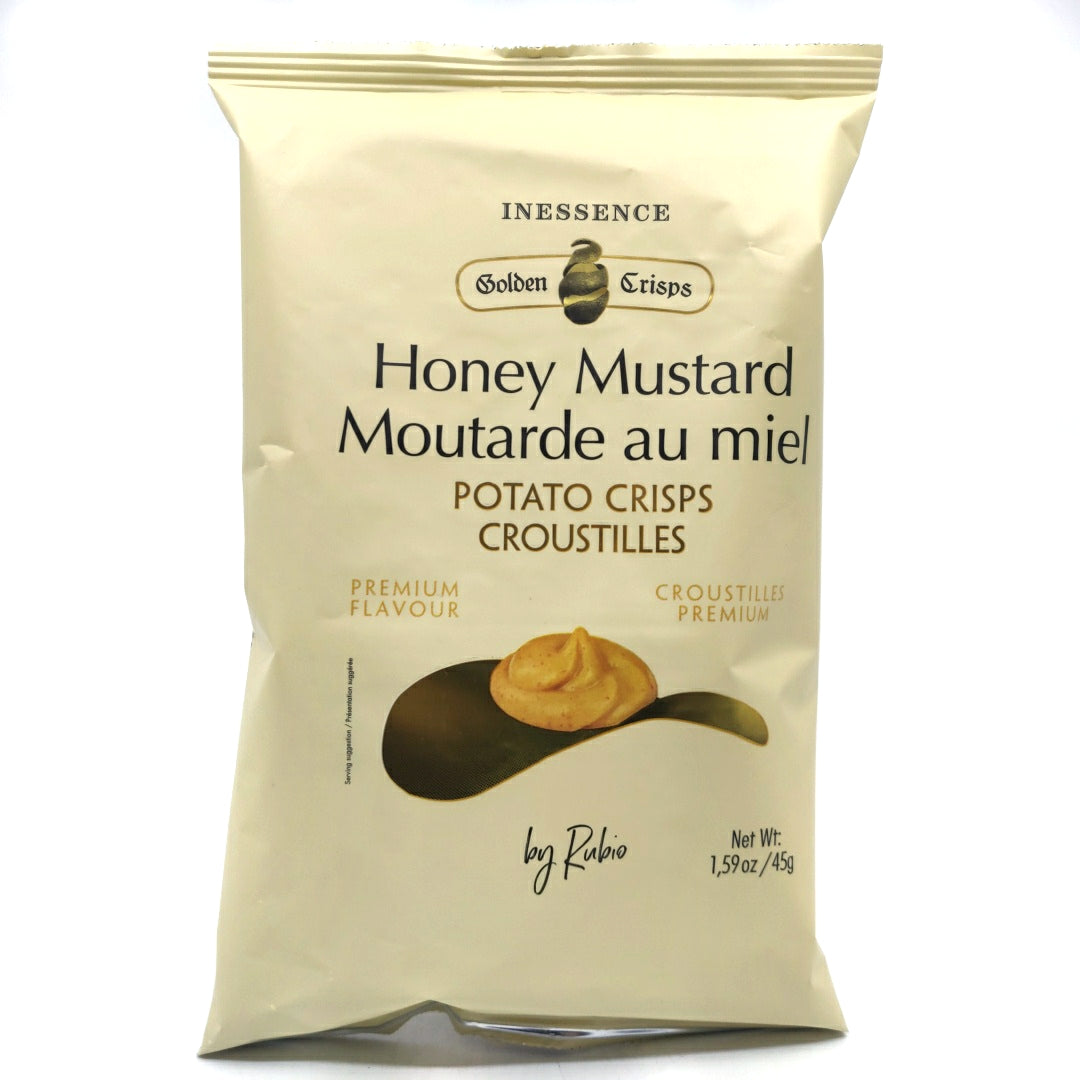 Inessence Honey Mustard Potato Crisps (45g)-Hop Burns & Black