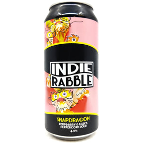 Indie Rabble Snapdragon Raspberry & Black Peppercorn Sour 4.5% (440ml can)-Hop Burns & Black
