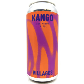Villages Kango Aus New England IPA 5.7% (440ml can)-Hop Burns & Black