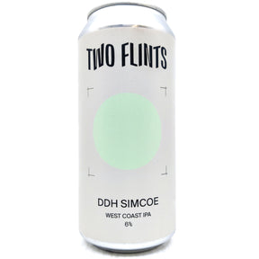 Two Flints DDH Simcoe West Coast IPA 6% (440ml can)-Hop Burns & Black