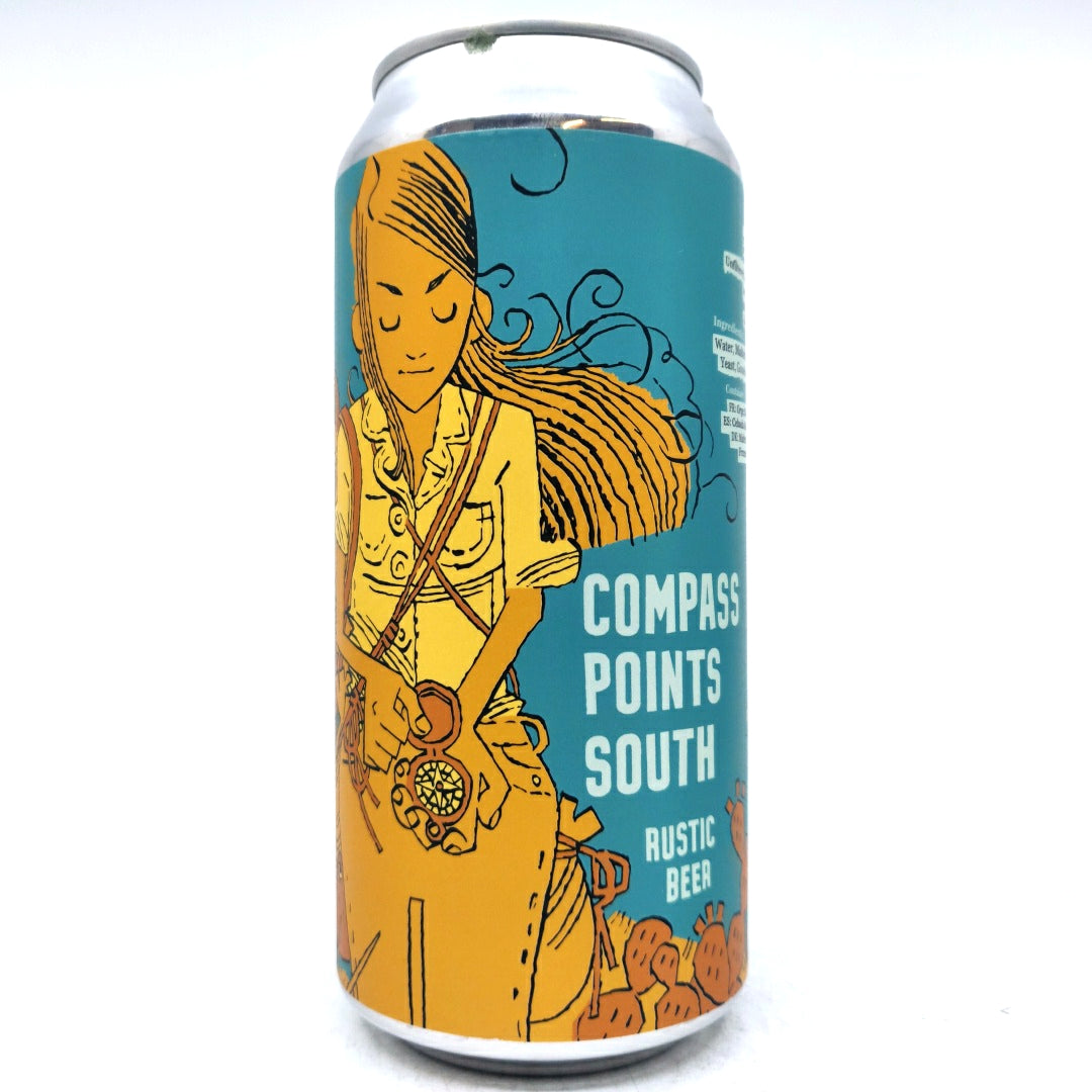 Burning Sky Compass Points South Rustic Beer 5.5% (440ml can)-Hop Burns & Black
