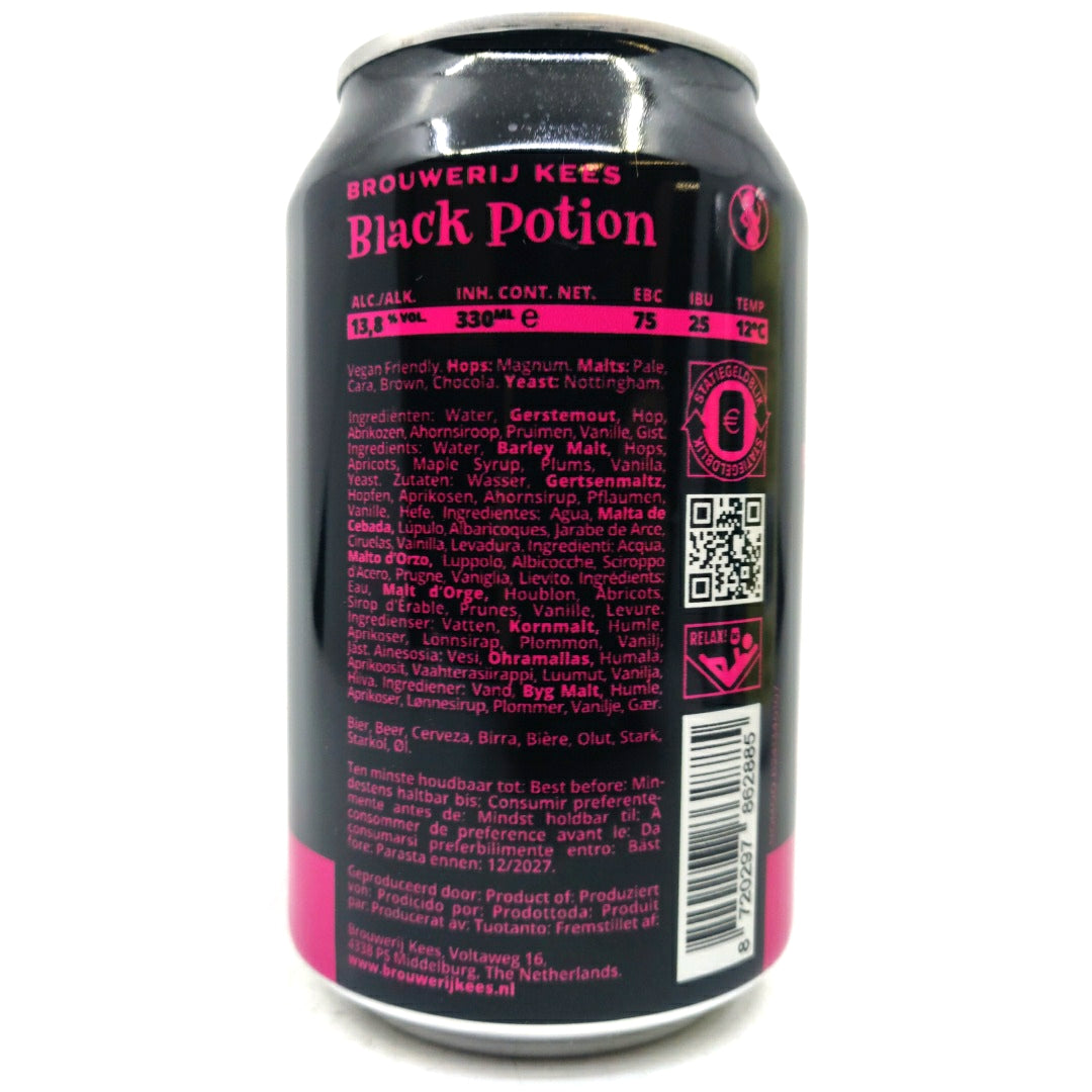 Kees Black Potion Pastry Stout 13.8% (440ml can)-Hop Burns & Black