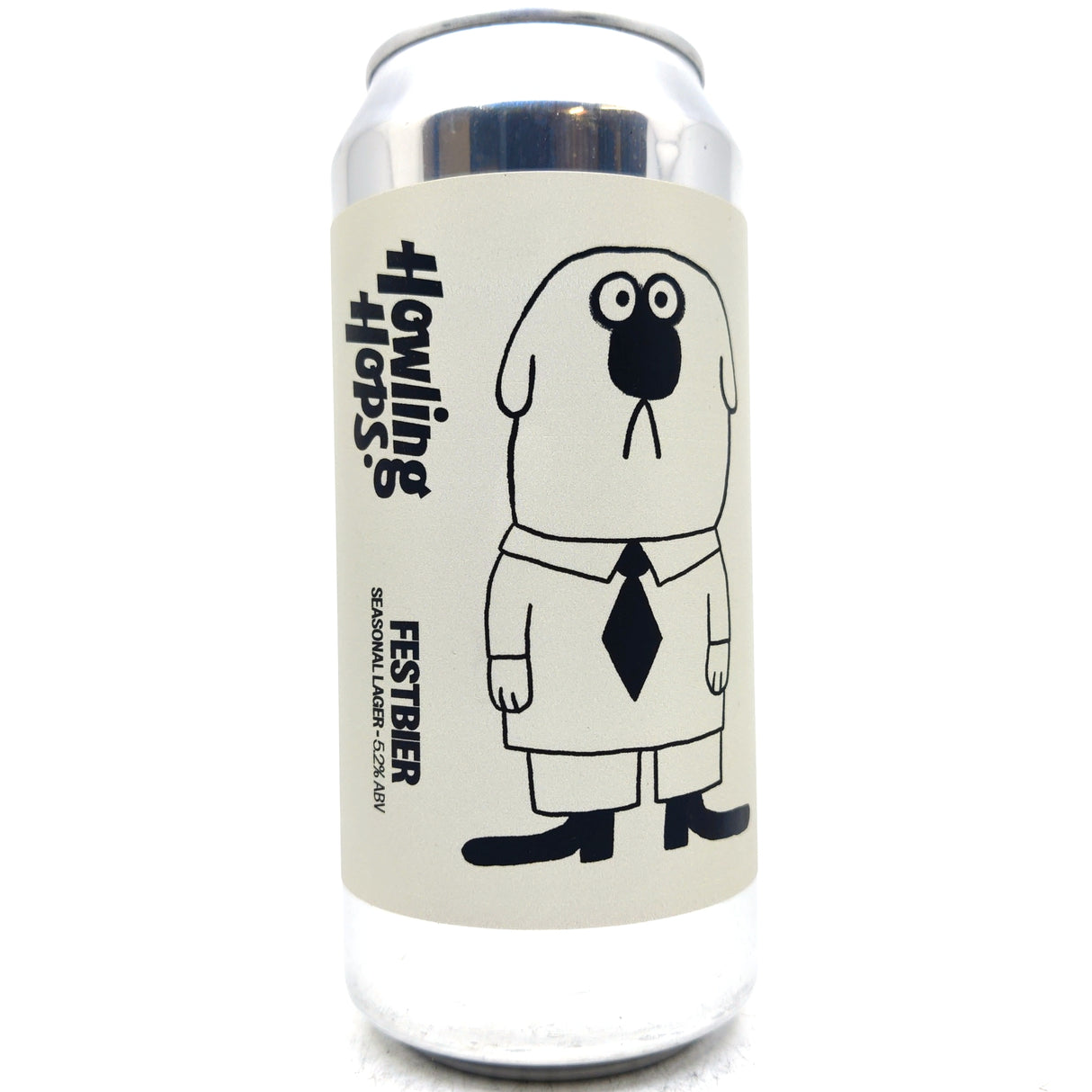 Howling Hops Festbier Seasonal Lager 5.2% (440ml can)-Hop Burns & Black