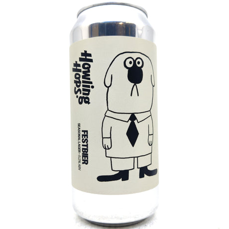 Howling Hops Festbier Seasonal Lager 5.2% (440ml can)-Hop Burns & Black