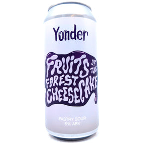 Yonder Fruits of the Forest Cheesecake Pastry Sour 6% (440ml can)-Hop Burns & Black