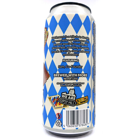 Gipsy Hill Waidmanns Festbier Helles Lager 4.8% (440ml can)-Hop Burns & Black