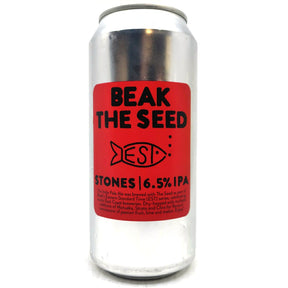 Beak x The Seed Stones IPA 6.5% (440ml can)-Hop Burns & Black