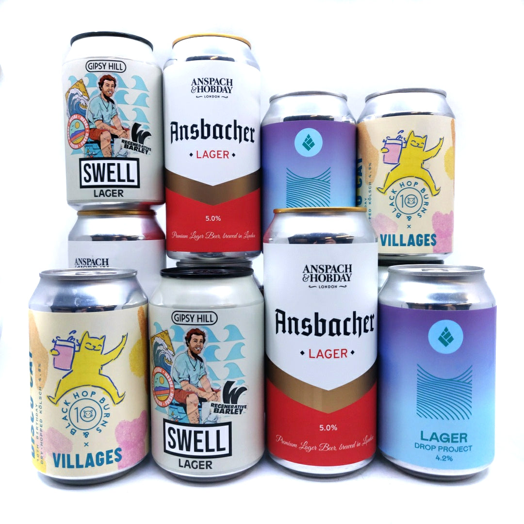 HB&B Fridge Fillers Lager pack (12 cans)-Hop Burns & Black