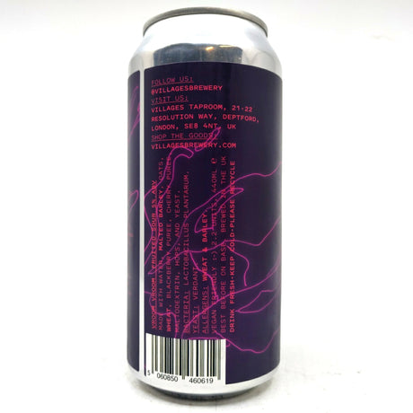 Villages Vroom Vroom Blackberry & Cherry Sour 5% (440ml can)-Hop Burns & Black