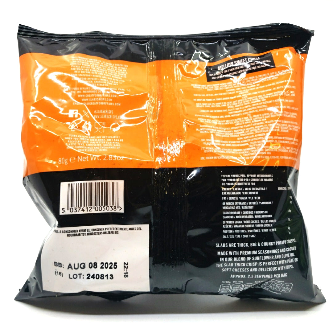 Slabs Mellow Sweet Chilli (80g)-Hop Burns & Black