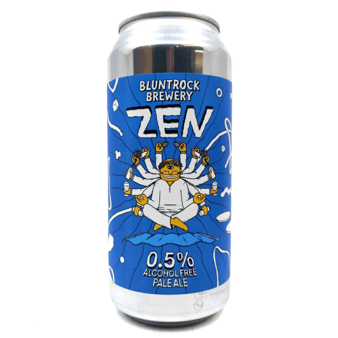 Bluntrock Zen Alcohol Free Pale Ale 0.5% (440ml can) – Hop Burns & Black