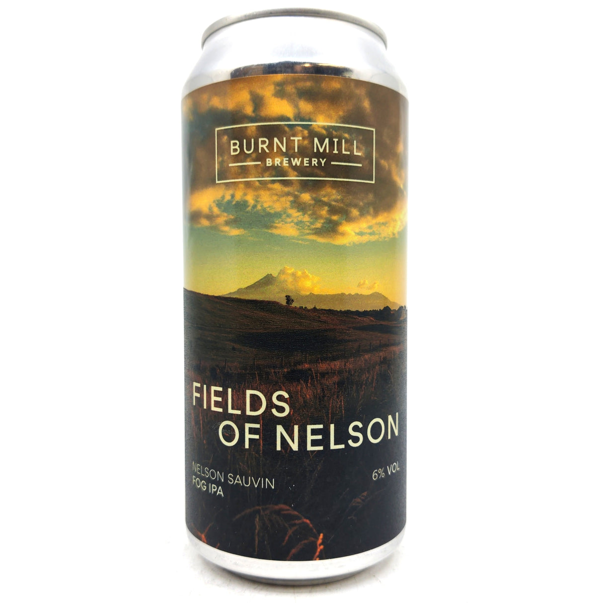 Burnt Mill Fields of Nelson Fog IPA 6% (440ml can)-Hop Burns & Black