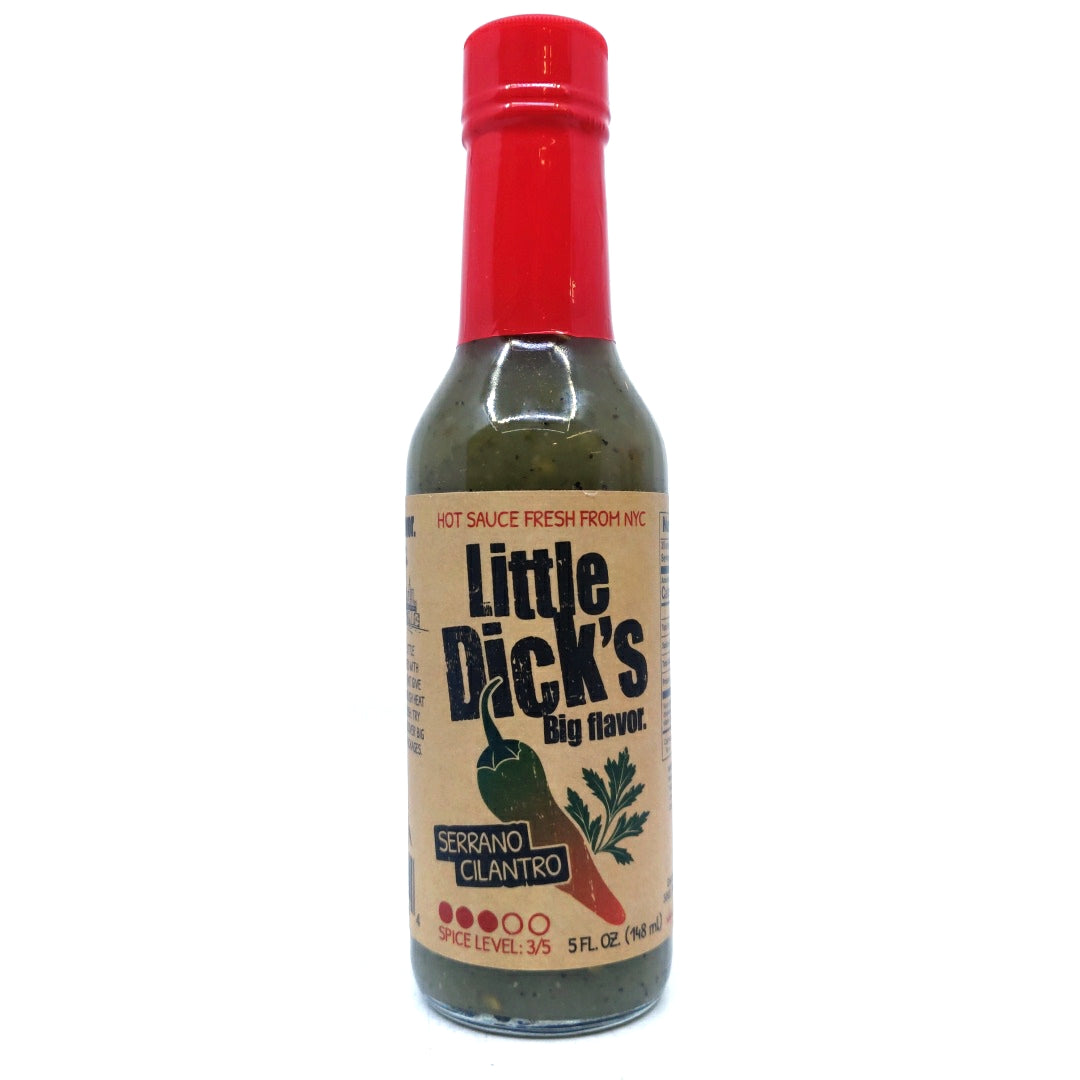 Little Dick's Serrano Cilantro Hot Sauce (148ml)-Hop Burns & Black