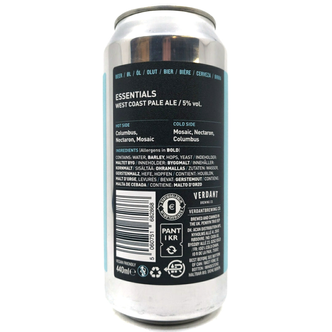Verdant x Duration Essentials West Coast Pale Ale 5% (440ml can)-Hop Burns & Black