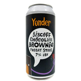 Yonder Biscoff Chocolate Brownie Pastry Stout 7% (440ml can)-Hop Burns & Black