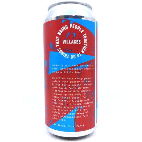 Villages Gnome Little Beer 3% (440ml can)-Hop Burns & Black