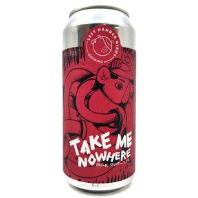 Left Handed Giant Take Me Nowhere Cherry, Coconut & Cacao Milk Stout 7.2% (440ml can)-Hop Burns & Black