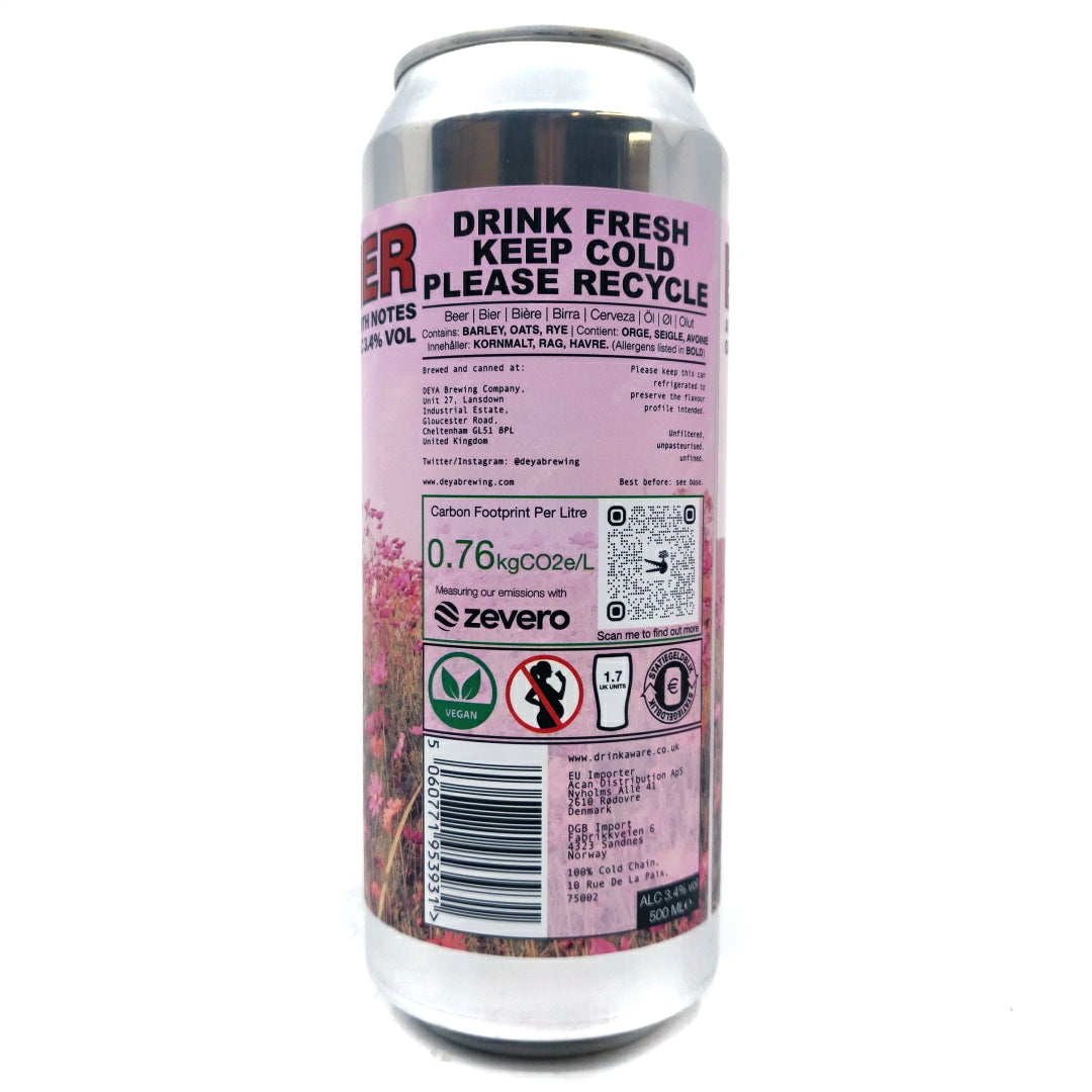 DEYA Bucket Listener Table Beer 3.4% (500ml can)-Hop Burns & Black