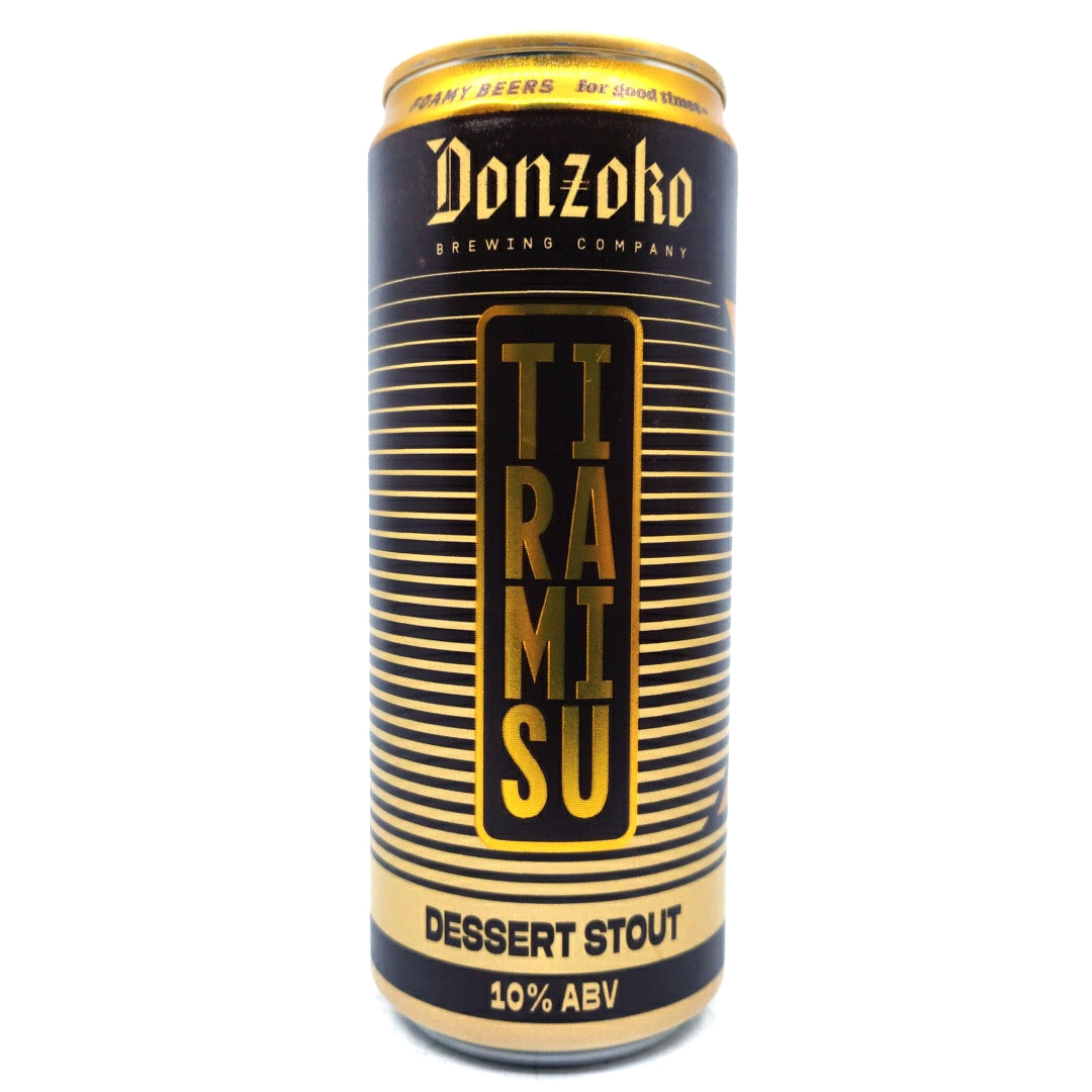 Donzoko Tiramisu Dessert Stout 10% (330ml can)-Hop Burns & Black