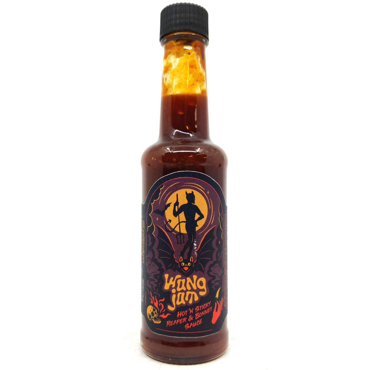 Karyo Satan's Gravy x Dead Wingers Wang Jam Hot'n Sticky Reaper & Bonnet Sauce (168ml)-Hop Burns & Black