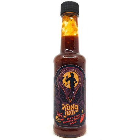 Karyo Satan's Gravy x Dead Wingers Wang Jam Hot'n Sticky Reaper & Bonnet Sauce (168ml)-Hop Burns & Black