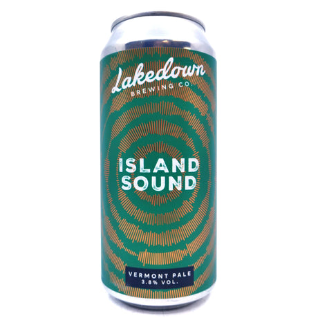 Lakedown Island Sound Vermont Pale Ale 3.8% (440ml can)-Hop Burns & Black