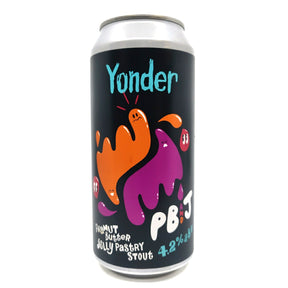 Yonder Mister Peanut Butter & Jelly Pastry Stout 4.2% (440ml)-Hop Burns & Black