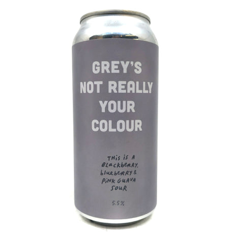Pretty Decent Grey's Not Really Your Colour Fruit Sour 5.5% (440ml can)-Hop Burns & Black