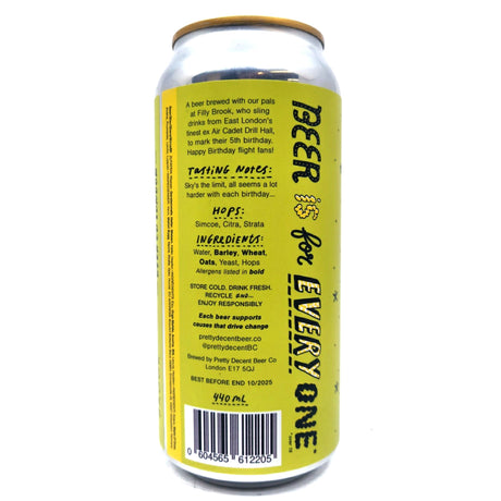 Pretty Decent x Filly Brook Live Fast Fly Young Pale Ale 5% (440ml can)-Hop Burns & Black