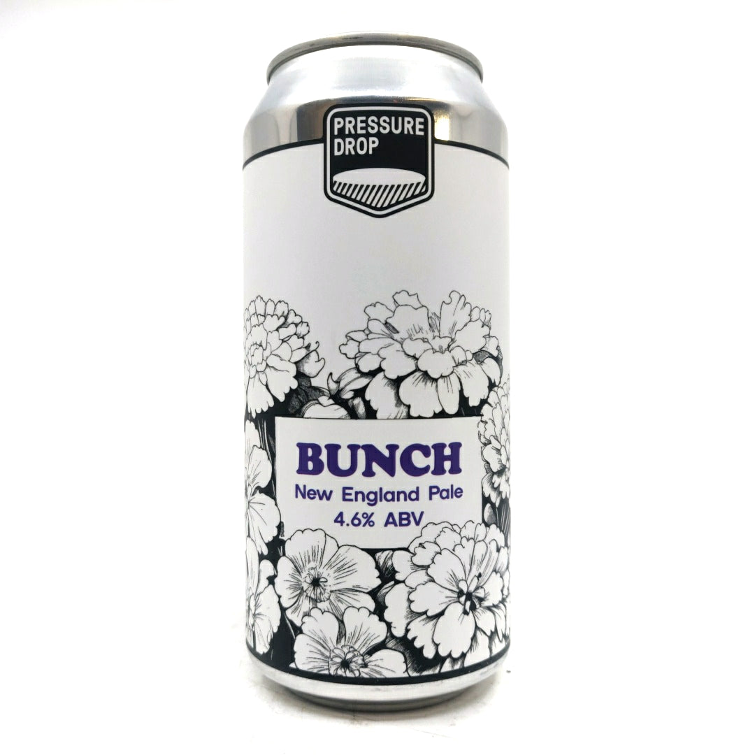 Pressure Drop Bunch New England Pale Ale 4.6% (440ml can)-Hop Burns & Black