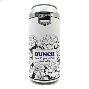 Pressure Drop Bunch New England Pale Ale 4.6% (440ml can)-Hop Burns & Black