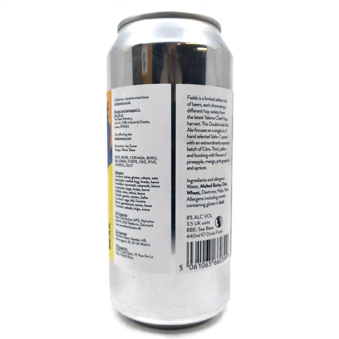 Beak Brewery Fields #3 Double IPA 8% (440ml can)-Hop Burns & Black