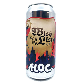 Floc Brewing Wish List DDH IPA 6% (440ml can)-Hop Burns & Black