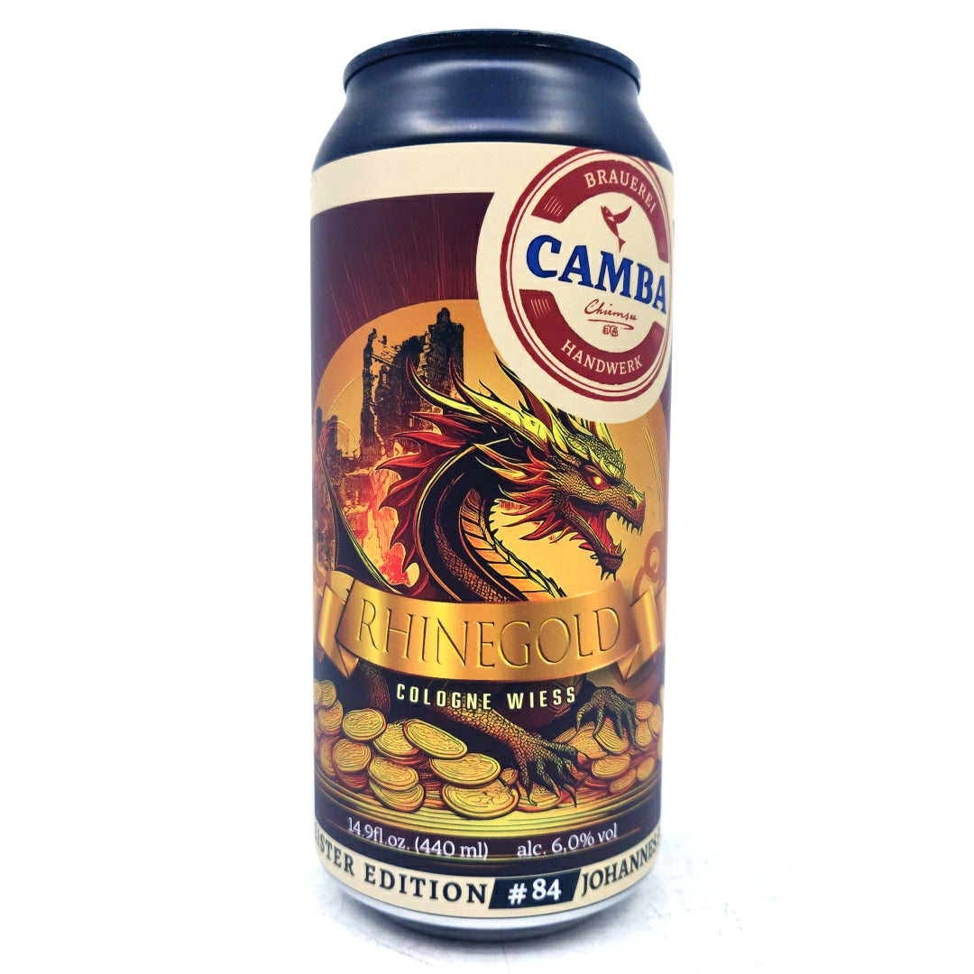 Camba Braumeister-Edition #84 Rhinegold Cologne Wiess 6% (500ml can)-Hop Burns & Black