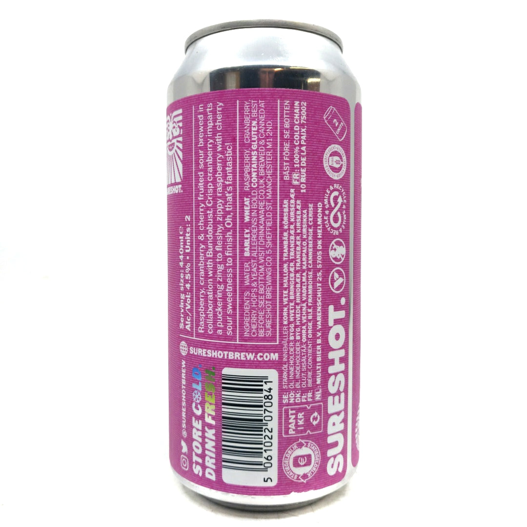 Sureshot x Bundobust Is That Your Final Answer? Fruited Sour 4.5% (440ml can)-Hop Burns & Black