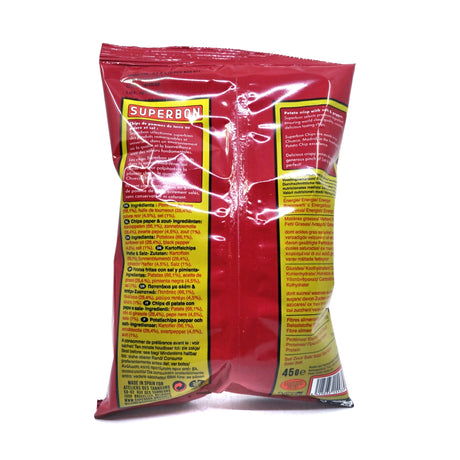 Superbon Salt & Pepper Crisps (45g)-Hop Burns & Black