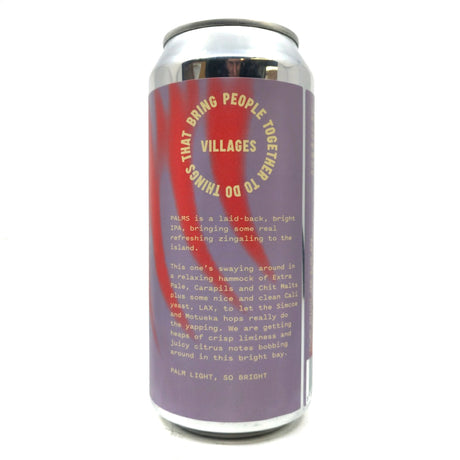 Villages Palms Bright IPA 5.4% (440ml can)-Hop Burns & Black