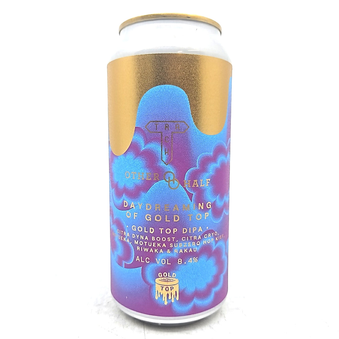 Track x Other Half Daydreaming of Gold Top Double IPA 8.4% (440ml)-Hop Burns & Black
